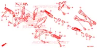 REPOSE PIED pour Honda CBR 1000 RED de 2018
