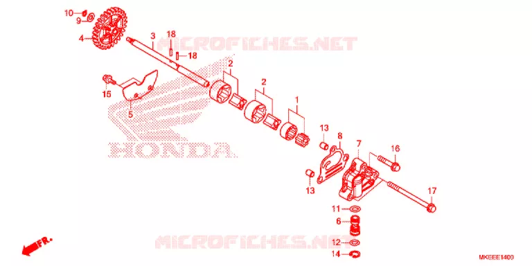 POMPE A HUILE Honda MOTO 150 CRF 2018  CRF150RBJ