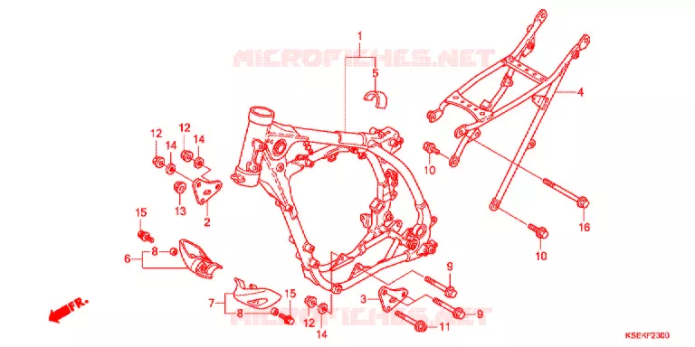 CADRE Honda MOTO 150 CRF 2021  CRF150RBJ