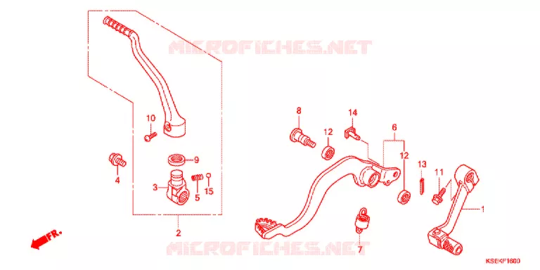 PEDALE - KICK Honda MOTO 150 CRF 2021  CRF150RBJ