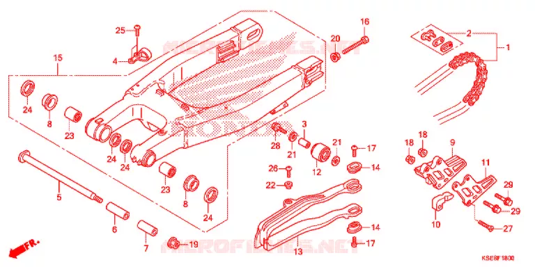 BRAS OSCILLANT Honda MOTO 150 CRF 2018  CRF150RJ