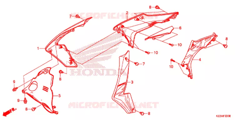 OUIES DE RADIATEUR (CRF250L/LA) Honda MOTO 250 CRF 2018  CRF250LAJ