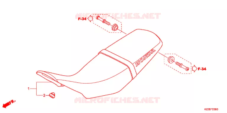 SELLE Honda MOTO 250 CRF 2018  CRF250RLJ