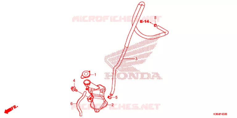 VASE D'EXPANSION Honda SCOOTER 150 PCX 2018  WW150J_A