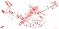 PEDALE pour Honda VT 1300 C FURY ABS RED de 2018