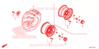 ROUE ARRIERE pour Honda FOURTRAX 500 RUBICON IRS DCT EPS DELUXE de 2018