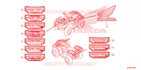 AUTOCOLLANTS pour Honda FOURTRAX 420 RANCHER 2X4 Electric Shift de 2018