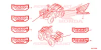 AUTOCOLLANTS pour Honda FOURTRAX 500 FOREMAN 4X4 de 2019