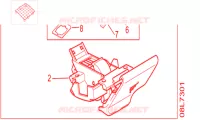 FILET BAGAGES NOIR pour Honda VTR 250 PGMFI de 2009