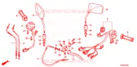 LEVIER DE GUIDON   CABLE   COMMODO pour Honda VTR 250 PGMFI de 2009