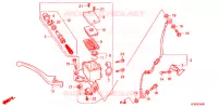 MAITRE CYLINDRE DE FREIN AVANT pour Honda VTR 250 PGMFI de 2009