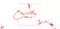 PEDALE pour Honda VTR 250 PGMFI de 2009