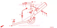 SILENCIEUX D'ECHAPPEMENT pour Honda VTR 250 PGMFI de 2009