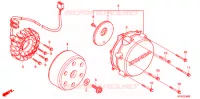 ALTERNATEUR pour Honda VTR 250 PGMFI de 2009