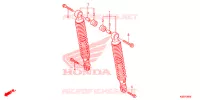 AMORTISSEUR ARRIERE pour Honda SH 150 DS STANDARD de 2016