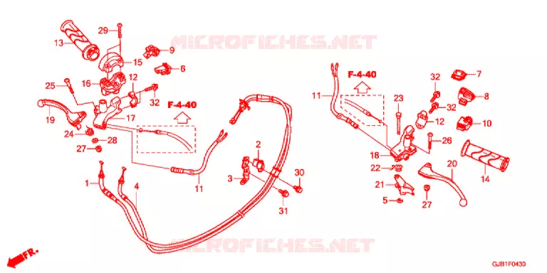 LEVIER DE GUIDON - COMMODO Honda SCOOTER 50 GIORNO 2018  NCW50J