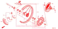 ROUE AVANT pour Honda CRF 250 RX de 2019