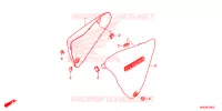 COUVERCLES LATERAUX pour Honda CB 1100 EX ABS PROMINENCE RED de 2017
