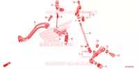 PEDALE pour Honda AFRICA TWIN 1000 DCT TRICOLORE de 2017