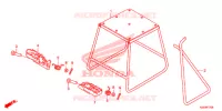 BEQUILLE   REPOSE PIEDS pour Honda CRF 150 R de 2019