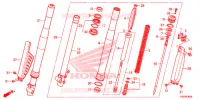 FOURCHE pour Honda CRF 150 R de 2019