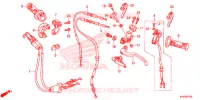 LEVIER DE GUIDON   CABLE   COMMODO pour Honda CRF 150 R de 2019