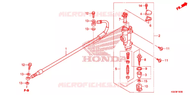 MAITRE-CYLINDRE DE FREIN ARRIERE Honda MOTO 150 CRF 2019  CRF150RBK