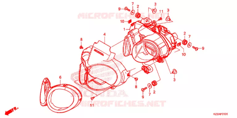PHARE (CRF250RL/RLA) Honda MOTO 250 CRF 2018  CRF250RLJ
