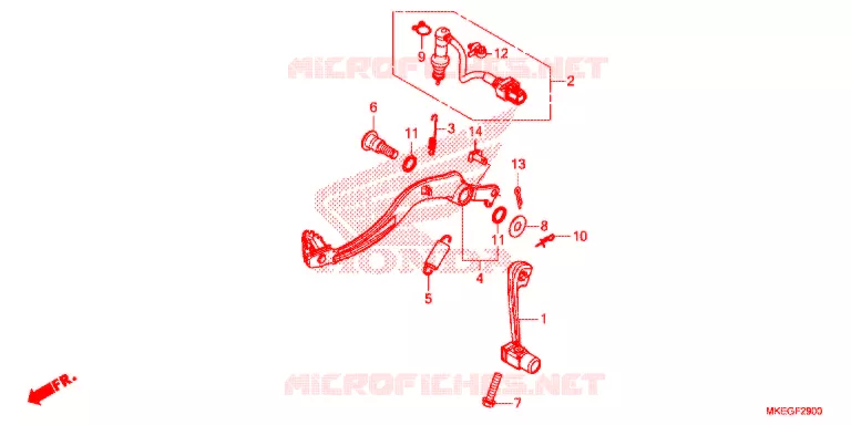 PEDALE Honda MOTO 450 CRF 2019  CRF450LK