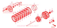 EMBRAYAGE pour Honda CRF 250 R de 2019