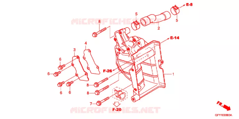 SUPPORT RADIATEUR Honda SCOOTER 50 GYRO 2018  NJ50MDB