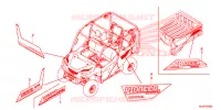 AUTOCOLLANTS pour Honda PIONEER 1000 M3 EPS de 2019