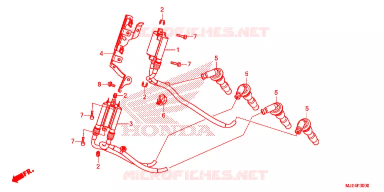 BOBINE D'ALLUMAGE Honda MOTO 650 CBR 2018  CBR650FJ