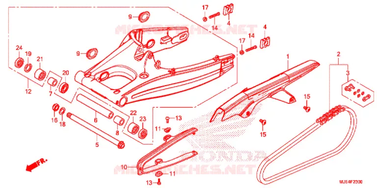 BRAS OSCILLANT Honda MOTO 650 CBR 2018  CBR650FJ