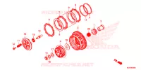 EMBRAYAGE pour Honda CBR 650 F RED de 2018