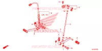 PEDALE pour Honda CBR 650 F RED de 2018