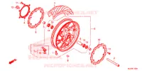ROUE AVANT pour Honda CBR 650 F RED de 2018