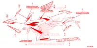 T (2A,2AC,2CM) pour Honda CBR 650 F RED de 2018