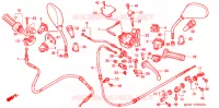 LEVIER DE GUIDON   CABLE   COMMODO pour Honda DYLAN 125 de 2003
