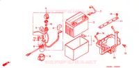 BATTERIE pour Honda SPORTRAX 300 EX reflector de 2001