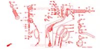 LEVIER DE GUIDON   CABLE   COMMODO pour Honda SPORTRAX 300 EX reflector de 2001