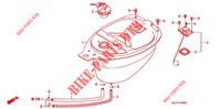 RESERVOIR A CARBURANT (C502/5/7) pour Honda PRESS CUB 50 STANDARD de 2005