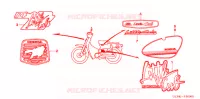 AUTOCOLLANTS pour Honda LITTLE CUB 50 de 2007