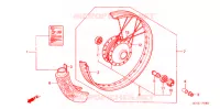 ROUE AVANT pour Honda LITTLE CUB 50 de 2007