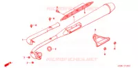 SILENCIEUX D'ECHAPPEMENT (C505/7) pour Honda SUPER CUB 50 STANDARD de 2005
