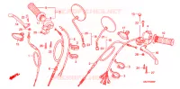 LEVIER DE GUIDON   CABLE   COMMODO pour Honda JAZZ 50 de 1987