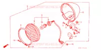 PHARE pour Honda JAZZ 50 de 1987