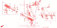 REPOSE PIED   BEQUILLE pour Honda JAZZ 50 de 1987