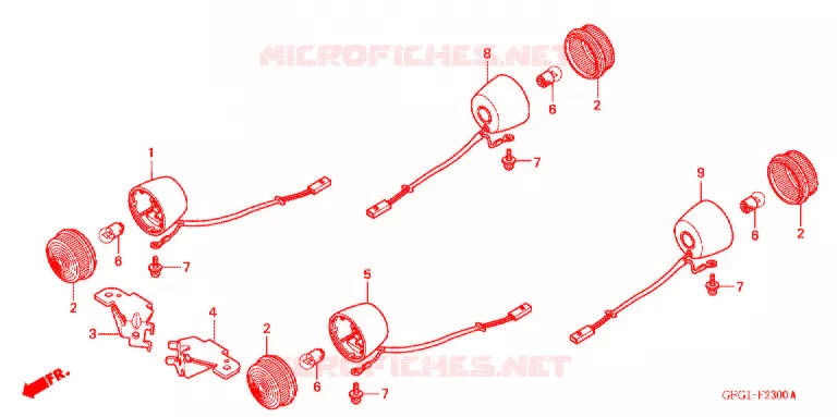 CLIGNOTANT Honda MOTO 50 other-models 2003  MP50DX3