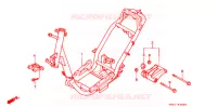 CADRE pour Honda 50 SUPER DIO BLACK de 1996